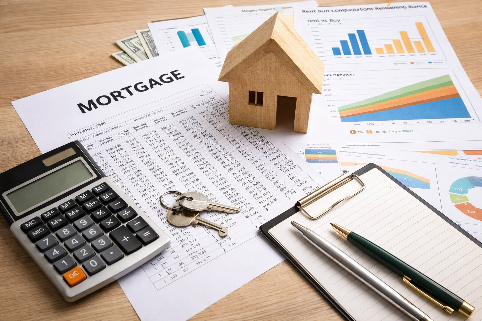 Mortgage scenario visualization